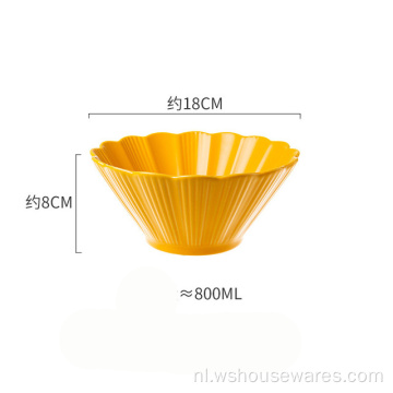 keramische onderglazuur kleurrijke chrysanthemum bowl huishouden